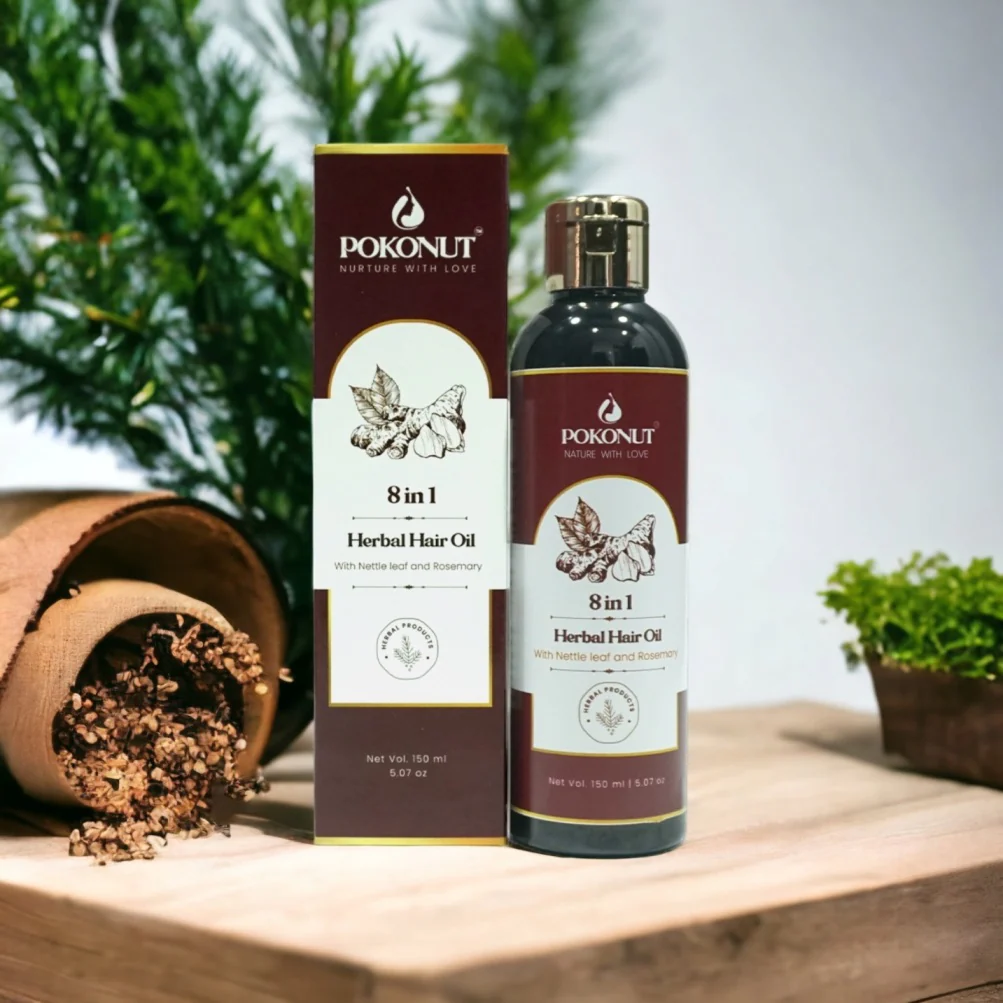 Herbal Hair care kit(Hair oil and Shampoo) - Image 3