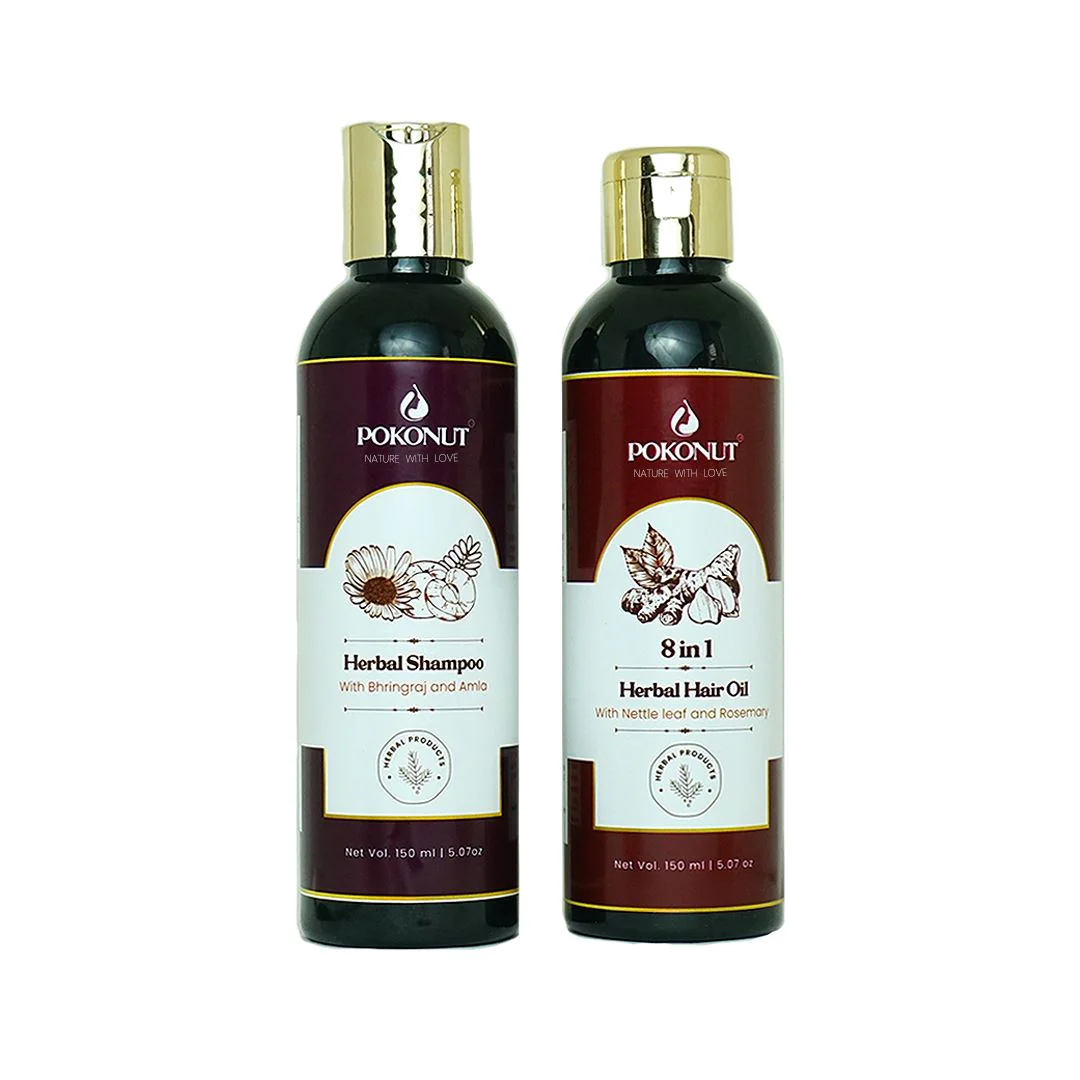 Herbal Hair care kit(Hair oil and Shampoo) - Image 5