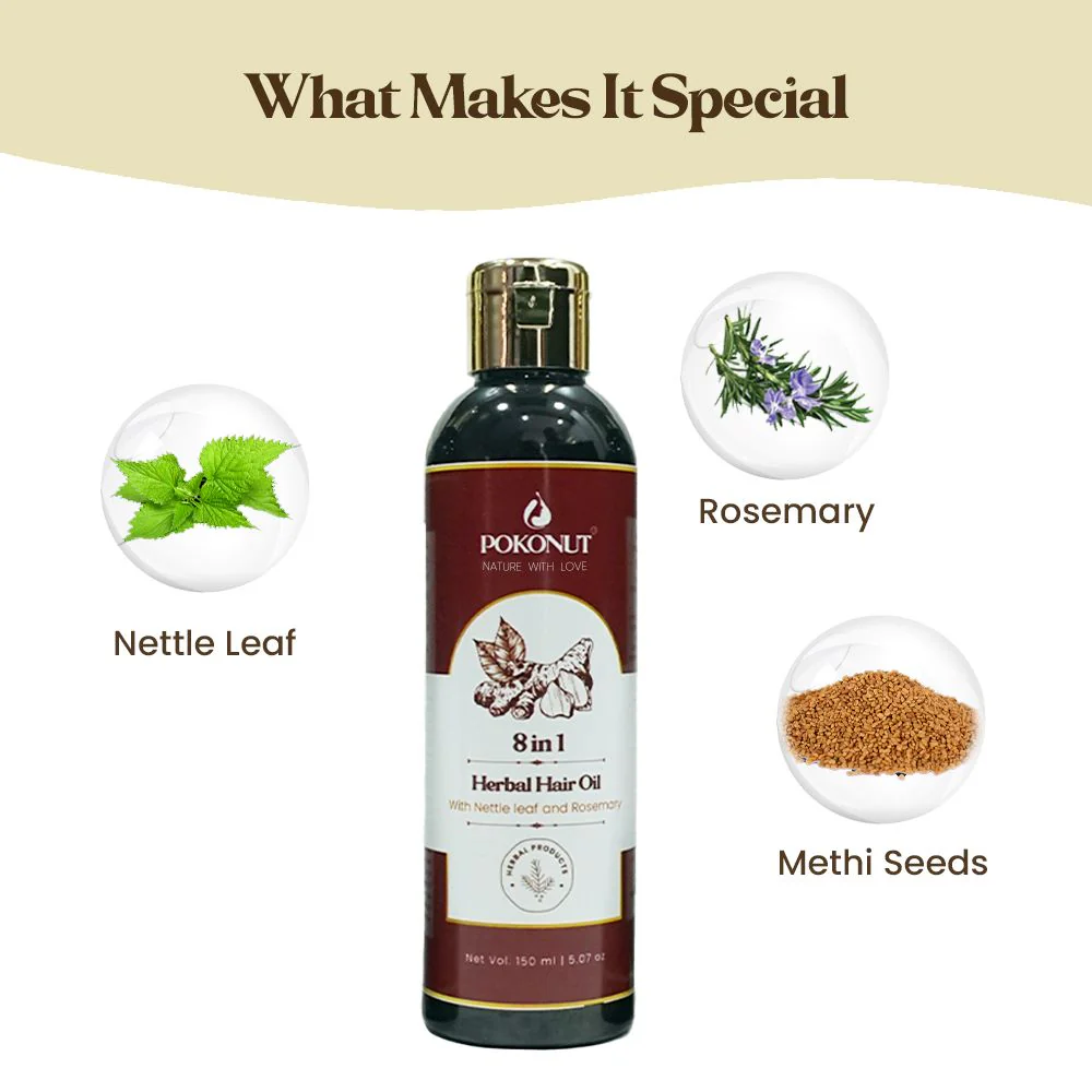 Herbal Hair Oil - 150ML - Image 4