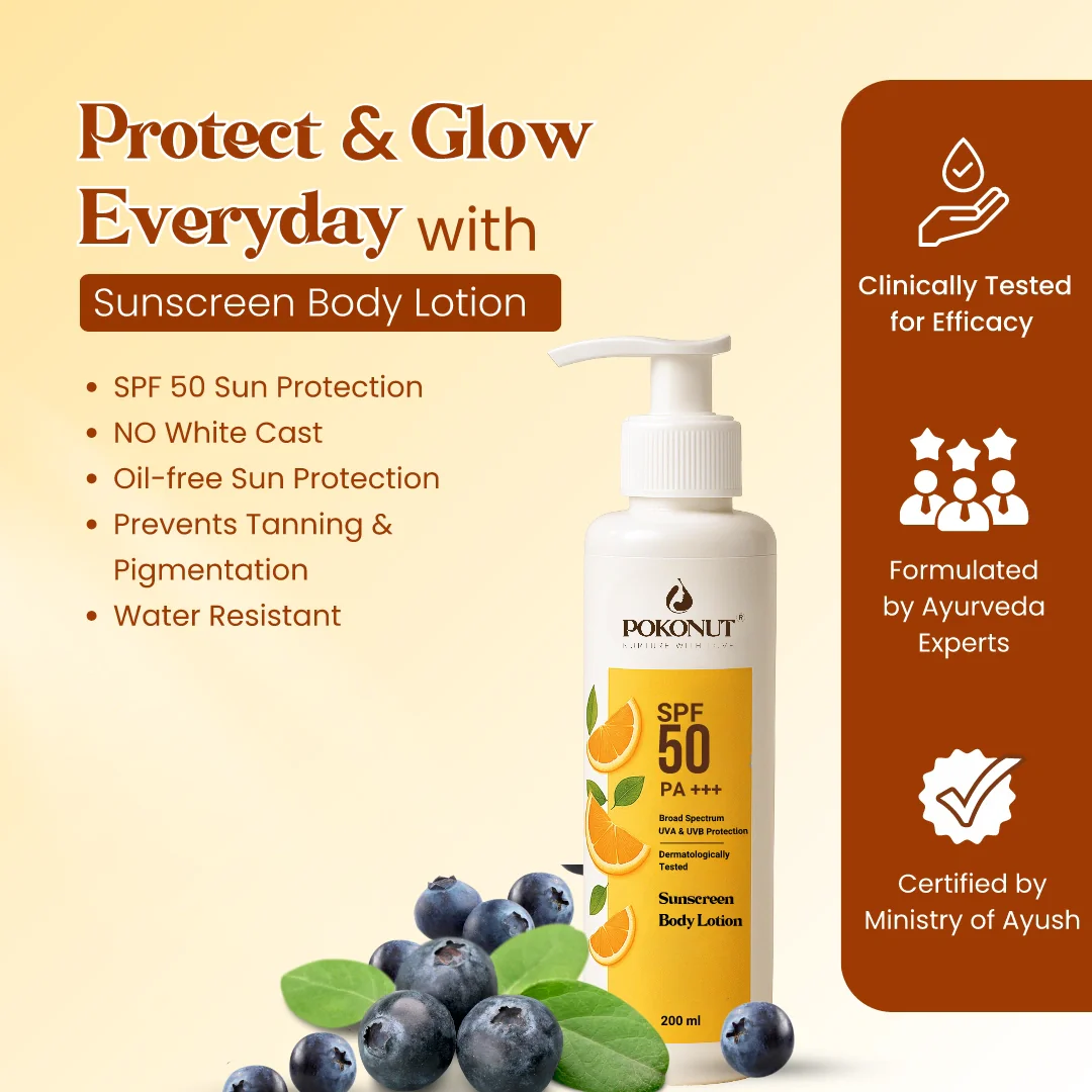 Pokonut Sunscreen Body Lotion | SPF 50 PA+++ | 200ML - Image 6